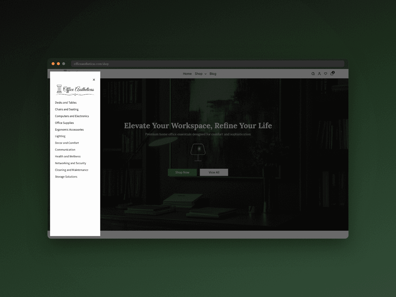 Office Aesthetics: Curated office products marketplace